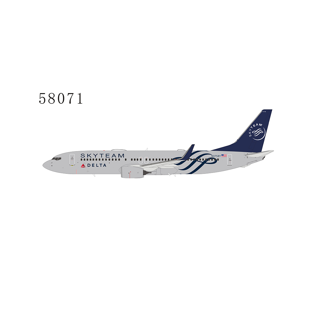 58071 1:400 NG Model Delta Air Lines 737-800/w N3758Y SKYTEAM