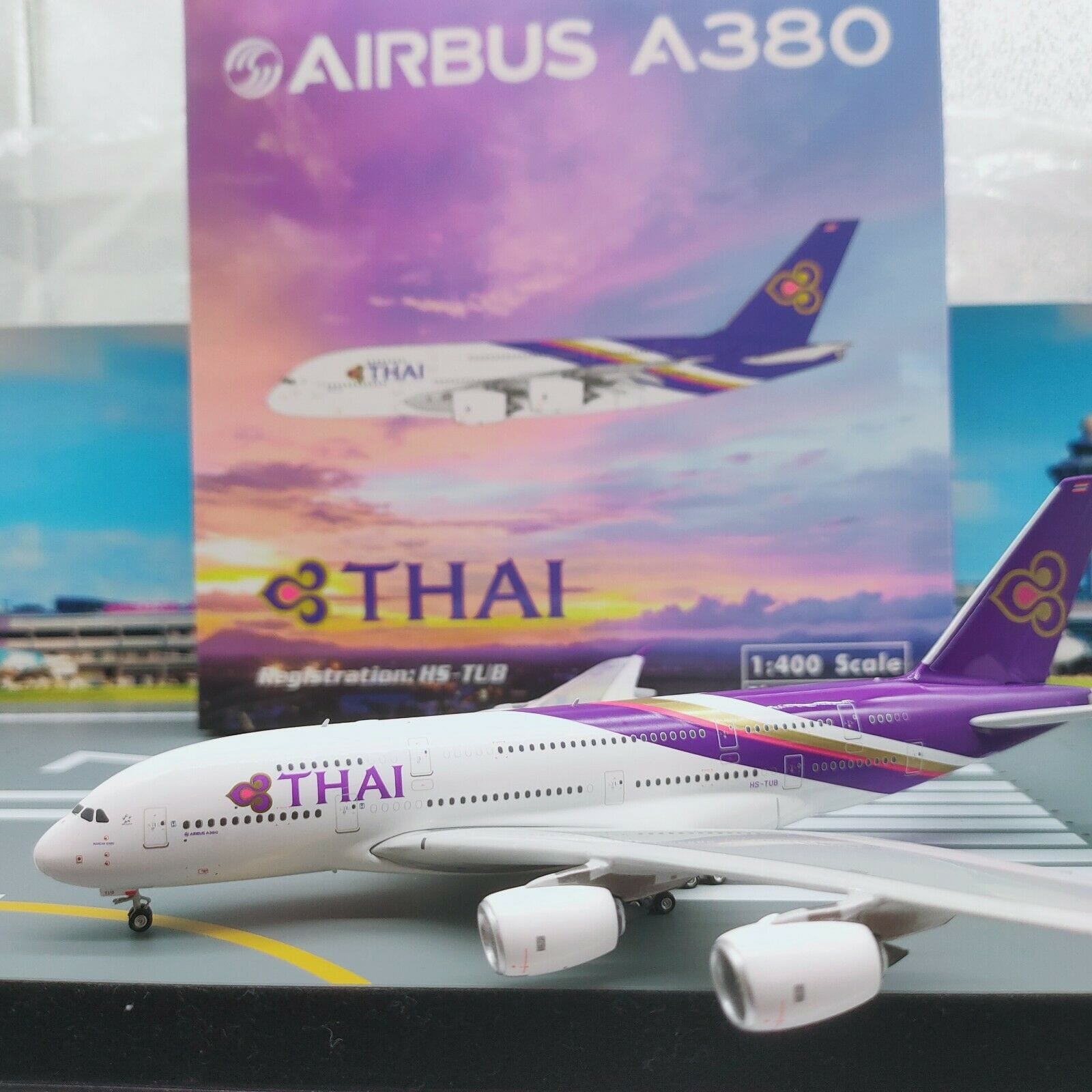 Die-Cast Model Plane 11665 Phoenix 1:400 Thai Airways Airbus A380-800 HS-TUB 